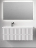 Мебель для ванной комнаты Sancos Snob R 120 L подвесная, bianco