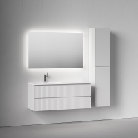 Мебель для ванной комнаты Sancos Snob R 120 L подвесная, bianco