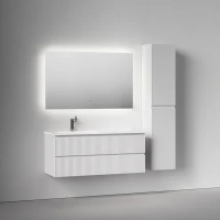 Мебель для ванной комнаты Sancos Snob R 120 L подвесная, bianco