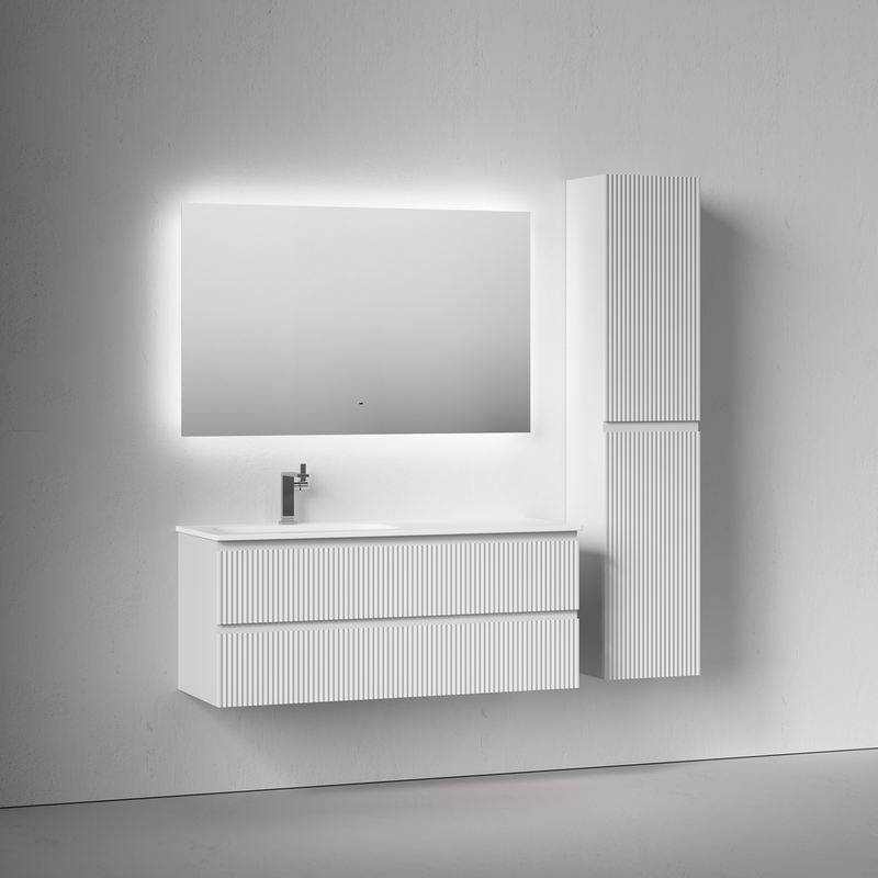 Мебель для ванной комнаты Sancos Snob R 120 L подвесная, bianco