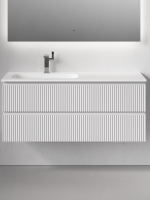 Мебель для ванной комнаты Sancos Snob R 120 L подвесная, bianco