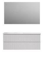 Мебель для ванной комнаты Sancos Snob R 120 L подвесная, bianco