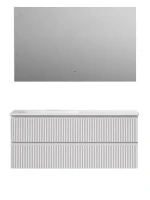Мебель для ванной комнаты Sancos Snob R 120 L подвесная, bianco
