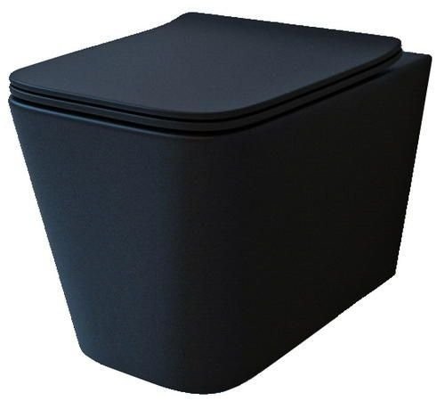 Подвесной унитаз Esbano Gartez ESUPGARTBM безободковый чёрный матовый с сиденьем с микролифтом