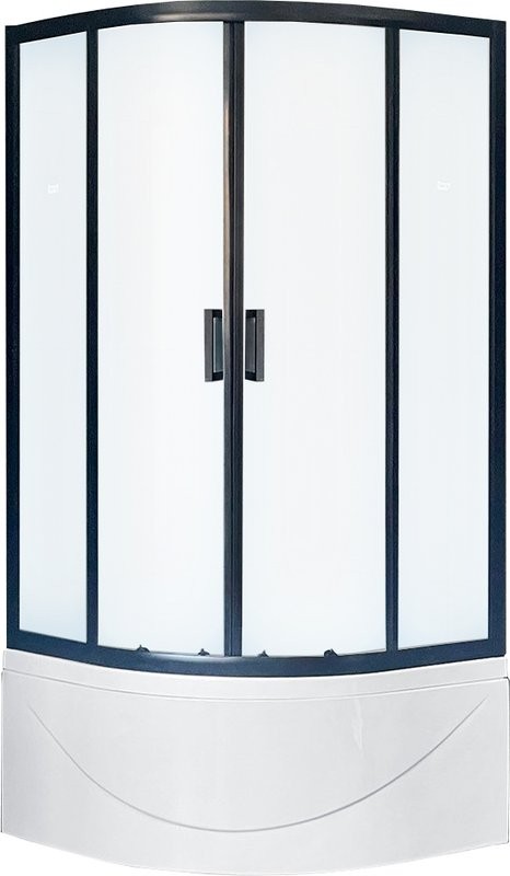 Душевой уголок Royal Bath BK RB90BK-C-BL 90x90 с поддоном