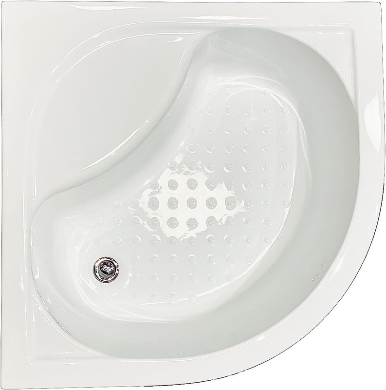 Душевой уголок Royal Bath BK RB90BK-C-BL 90x90 с поддоном