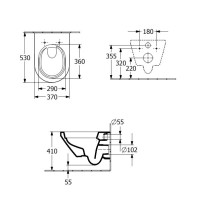 Унитаз подвесной Villeroy & Boch Architectura 4694CL01 с сиденьем 98M9C101
