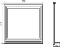Зеркало Comforty Феррара 80, с полкой Зеркало Comforty Феррара 80, с полкой
