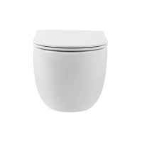 Унитаз подвесной Abber Bequem AC1104TN безободковый, с микролифтом, белый