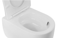 Унитаз подвесной Abber Bequem AC1104TN безободковый, с микролифтом, белый