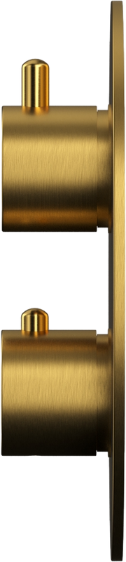 Термостатический смеситель встраиваемый WHITECROSS Y Y1236GLB С ВНУТРЕННЕЙ ЧАСТЬЮ, для ванны с душем, брашированное золото