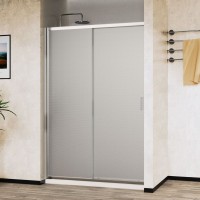 Душевая дверь в нишу Vincea City VDS-5CT140MT 140 см, профиль хром, стекло текстурное