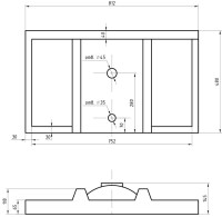 Мебель для ванной комнаты ASB-Woodline Гранада 80 белая