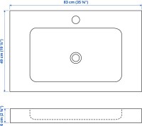 Мебель для ванной комнаты ASB-Woodline Гранада 80 белая
