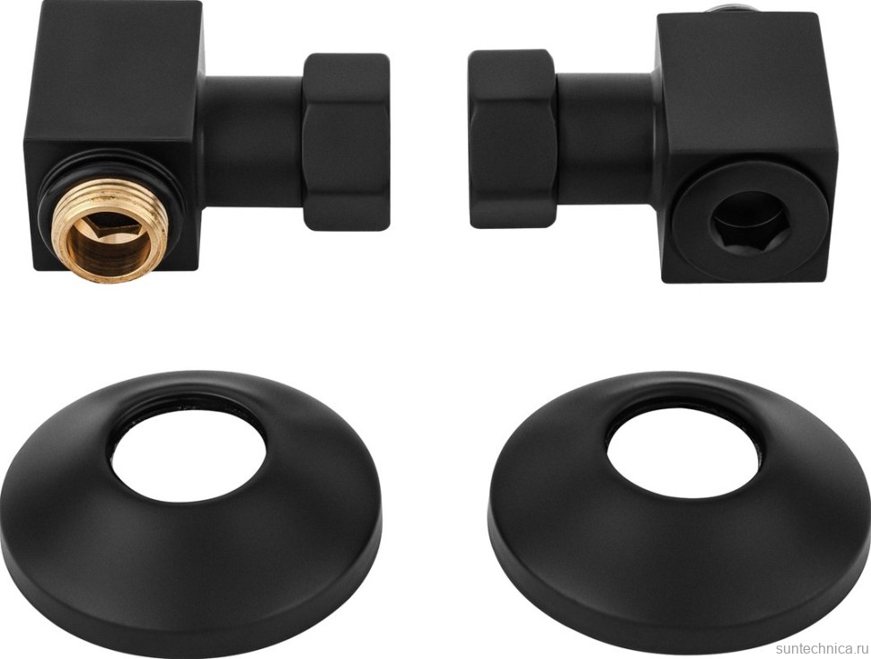 Полотенцесушитель водяной Secado Корсико 1 105x55 см, матовый черный, лесенка