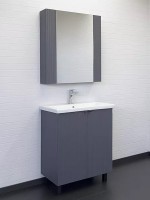 Мебель для ванной комнаты Comforty Лима 70 напольная, антрацит