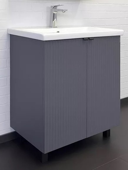 Мебель для ванной комнаты Comforty Лима 70 напольная, антрацит