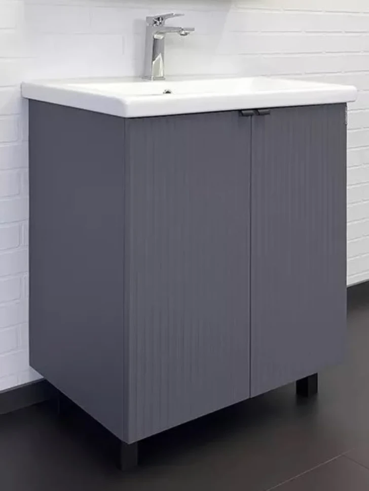 Мебель для ванной комнаты Comforty Лима 70 напольная, антрацит