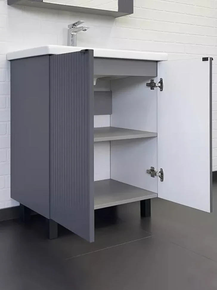 Мебель для ванной комнаты Comforty Лима 70 напольная, антрацит