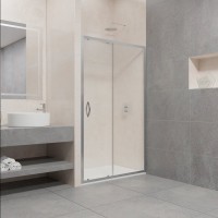 Душевая дверь в нишу RGW Passage PA-016 1400х1950 профиль хром, стекло прозрачное