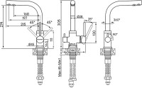 Смеситель для кухни Paulmark Essen Es213011-418 черный металлик