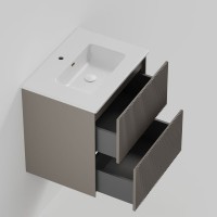 Тумба под раковину La Fenice TERRA Twin Cappuccino бежевая матовая 60 см