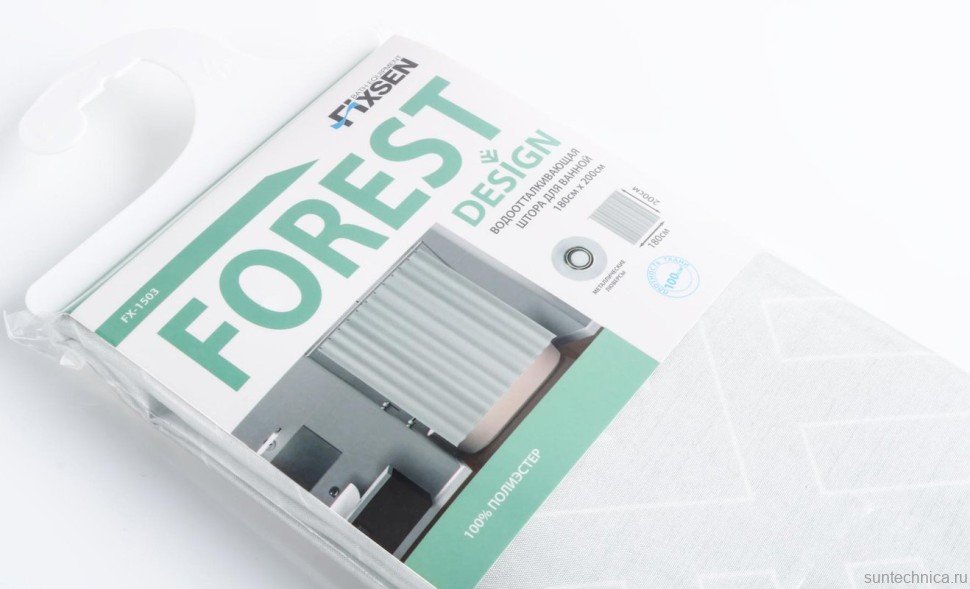Штора для ванной Fixsen 1500 Forest FX-1503 без колец