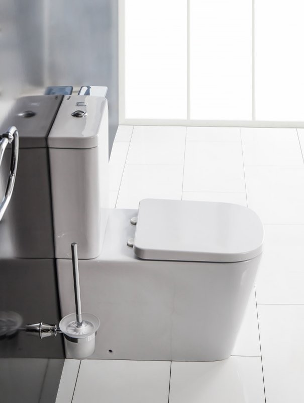 Унитаз-компакт напольный BelBagno Albano BB120CPR безободковый, крышка BB120SC с микролифтом, бачок BB120T