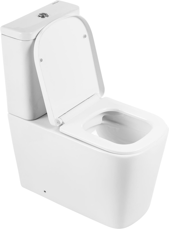 Унитаз-компакт напольный BelBagno Albano BB120CPR безободковый, крышка BB120SC с микролифтом, бачок BB120T