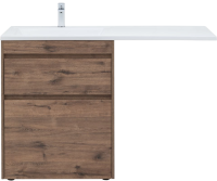 Тумба с раковиной Aquanet Токио 68 L напольная, дуб веллингтон, под стиральную машину