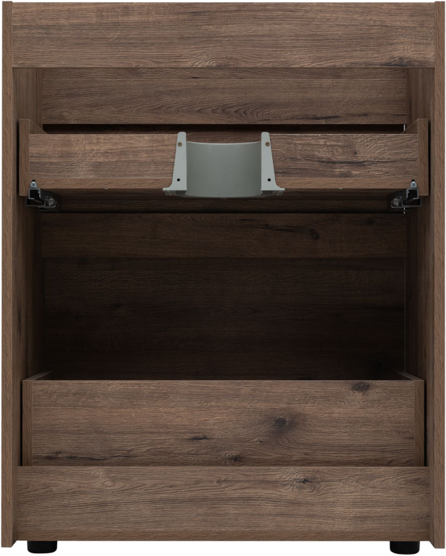 Тумба с раковиной Aquanet Токио 68 L напольная, дуб веллингтон, под стиральную машину