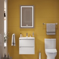 Тумба с раковиной BelBagno Kraft 39 50 bianco opaco, раковина BB-8099-3-50