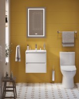 Тумба с раковиной BelBagno Kraft 39 50 bianco opaco, раковина BB-8099-3-50