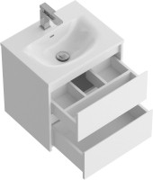 Тумба с раковиной BelBagno Kraft 39 50 bianco opaco, раковина BB-8099-3-50