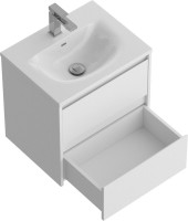 Тумба с раковиной BelBagno Kraft 39 50 bianco opaco, раковина BB-8099-3-50