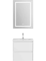 Тумба с раковиной BelBagno Kraft 39 50 bianco opaco, раковина BB-8099-3-50