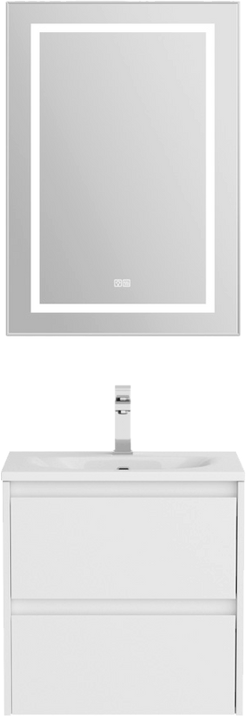 Тумба с раковиной BelBagno Kraft 39 50 bianco opaco, раковина BB-8099-3-50