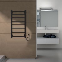 Полотенцесушитель электрический Azario PARMA 400/800 черный AZ10848B