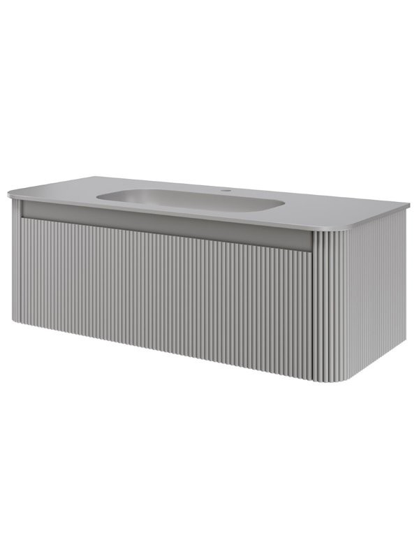 Тумба с раковиной Armadi Art Voi 120 подвесная, рифленая, luna