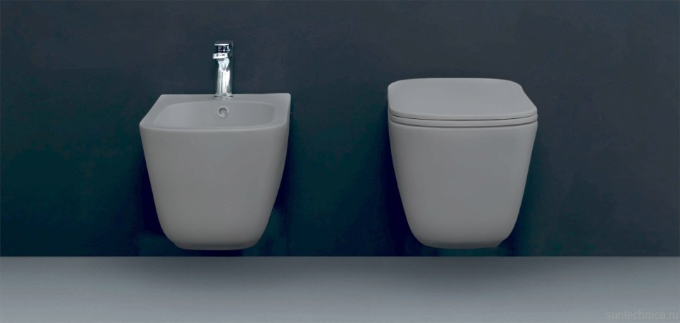 Унитаз подвесной Kerasan Tribeca 511459 grigio matt