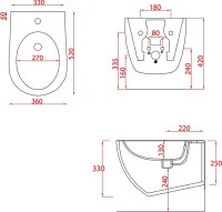 Биде подвесное ArtCeram File 2.0 FLB001 01 30