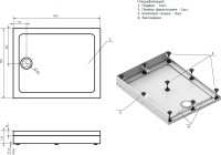 Поддон для душа Bas Олимпик 100x80 Поддон для душа Bas Олимпик 100x80