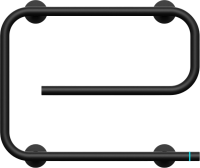 Полотенцесушитель электрический Bauedge E AF0037 53x41 черный матовый
