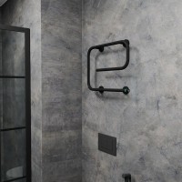 Полотенцесушитель электрический Bauedge E AF0037 53x41 черный матовый