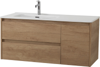 Мебель для ванной комнаты BelBagno Kraft 100 L, 2 ящика, дверца, rovere nebrasca nature