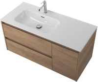 Мебель для ванной комнаты BelBagno Kraft 100 L, 2 ящика, дверца, rovere nebrasca nature