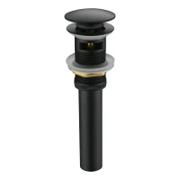 Донный клапан для раковины с переливом Maretti AC19P11560, черный