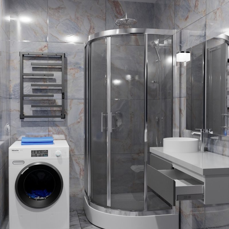 Полотенцесушитель электрический Altasan ЛабиринтПроф 80х50 графит