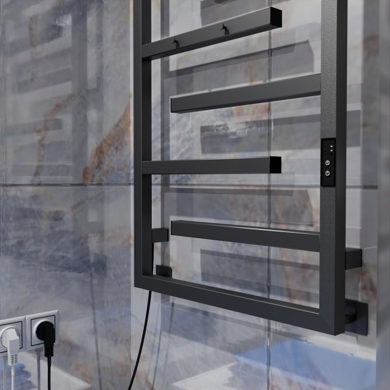 Полотенцесушитель электрический Altasan ЛабиринтПроф 80х50 графит