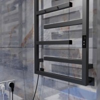 Полотенцесушитель электрический Altasan ЛабиринтПроф 80х50 графит